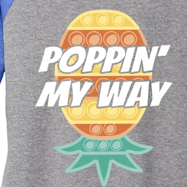 Poppin' My Way Gift Upside Down Pineapple Gift Swingers Cute Gift Women's Tri-Blend 3/4-Sleeve Raglan Shirt