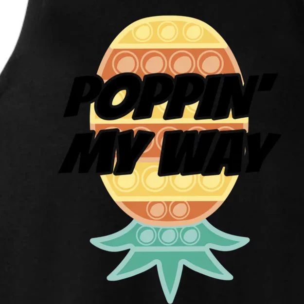 Poppin' My Way Gift Upside Down Pineapple Gift Swingers Gift Ladies Tri-Blend Wicking Tank