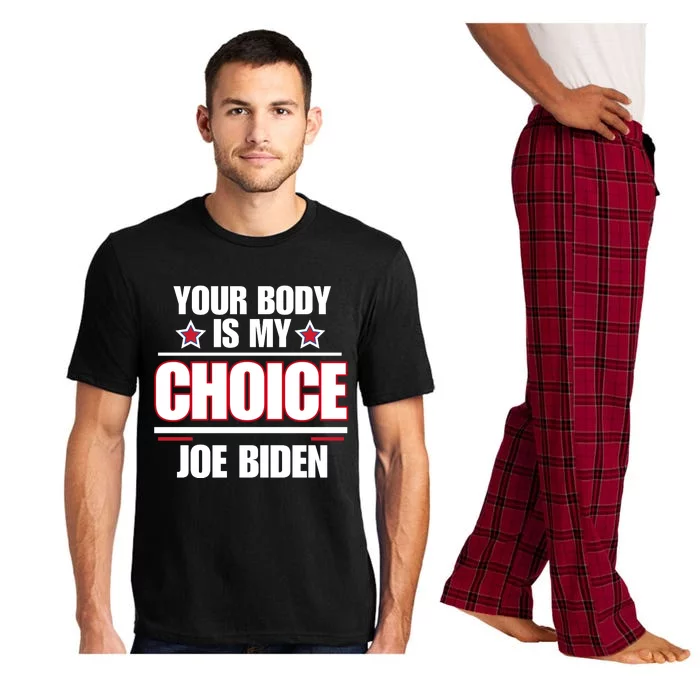 President Meme Women's Your Body My Choice Joe Biden Pajama Set