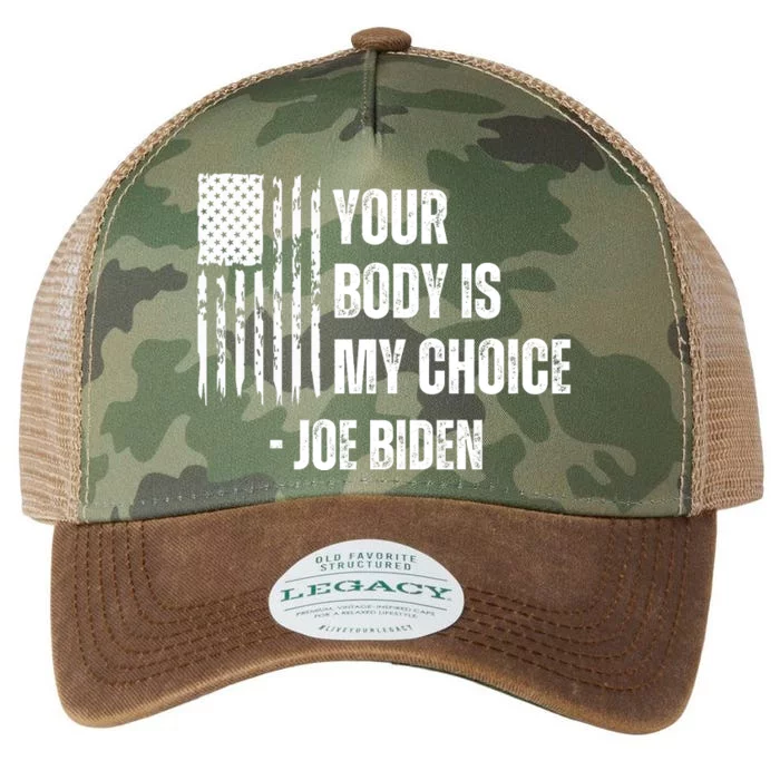 President Meme Women's Your Body My Choice Joe Biden Legacy Tie Dye Trucker Hat