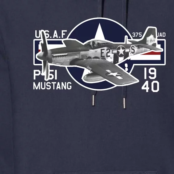 P51 Mustang Ww2 Premium Hoodie