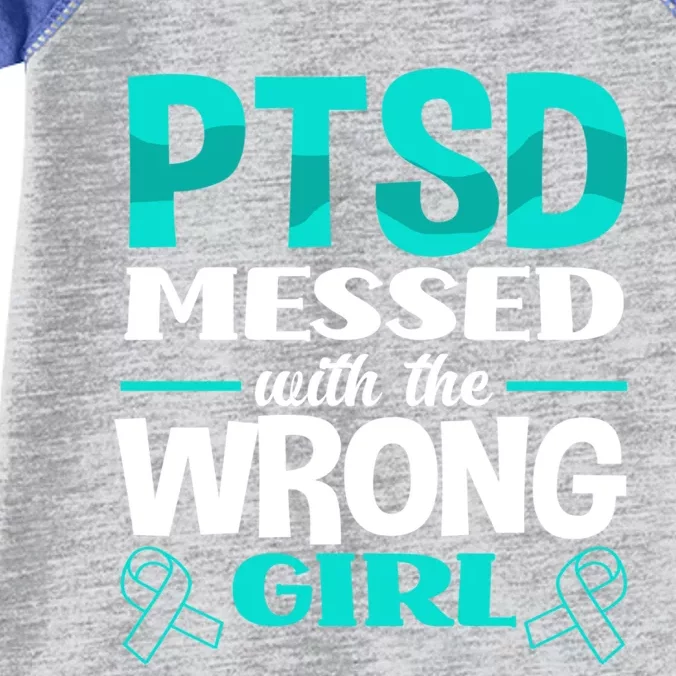 Ptsd Messed With The Wrong Ptsd Awareness Gift Infant Baby Jersey Bodysuit