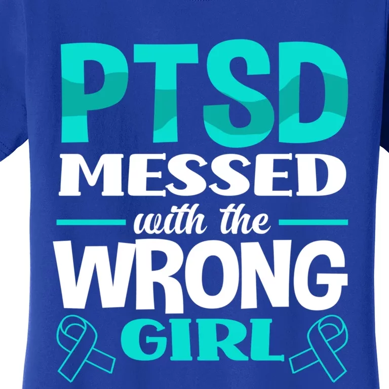 Ptsd Messed With The Wrong Ptsd Awareness Gift Women's T-Shirt