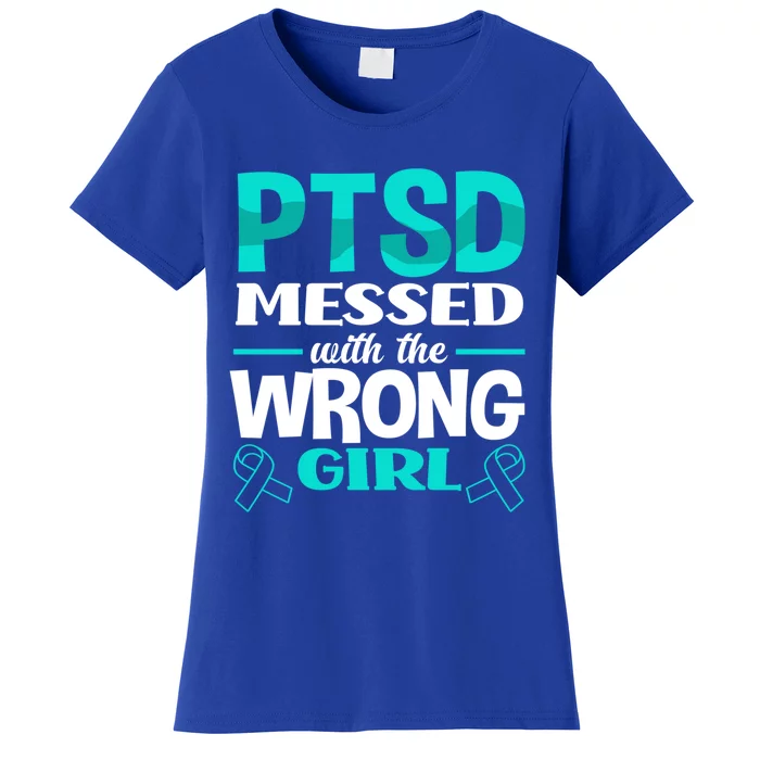 Ptsd Messed With The Wrong Ptsd Awareness Gift Women's T-Shirt