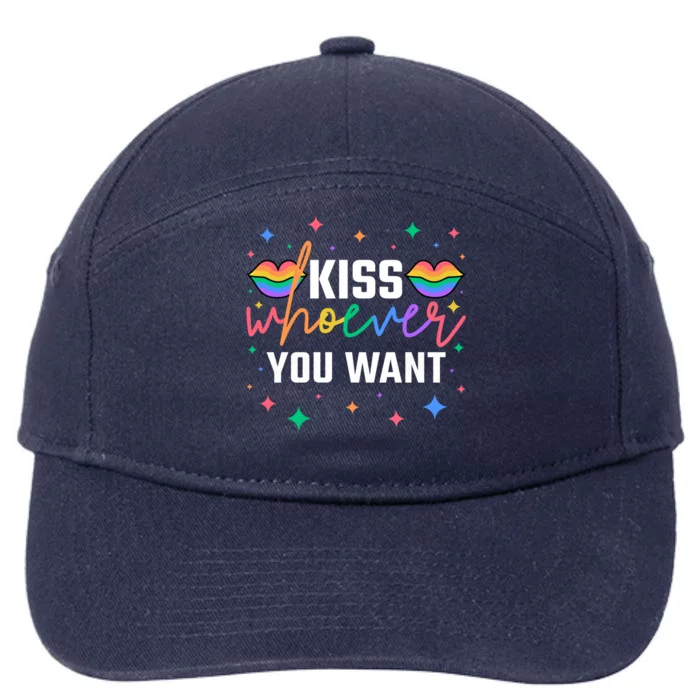 Pride Month Whoever You Want Lgbtq Meaningful Gift 7-Panel Snapback Hat