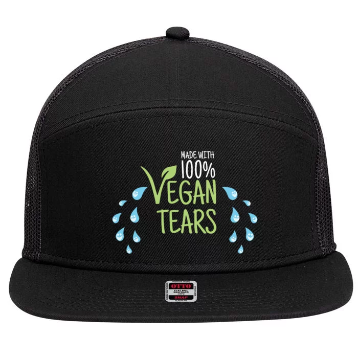 Papaswolio Made With 100% Vegan Tears 7 Panel Mesh Trucker Snapback Hat