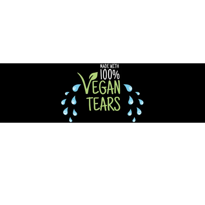 Papaswolio Made With 100% Vegan Tears Bumper Sticker