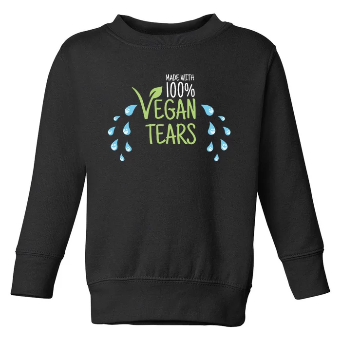 Papaswolio Made With 100% Vegan Tears Toddler Sweatshirt