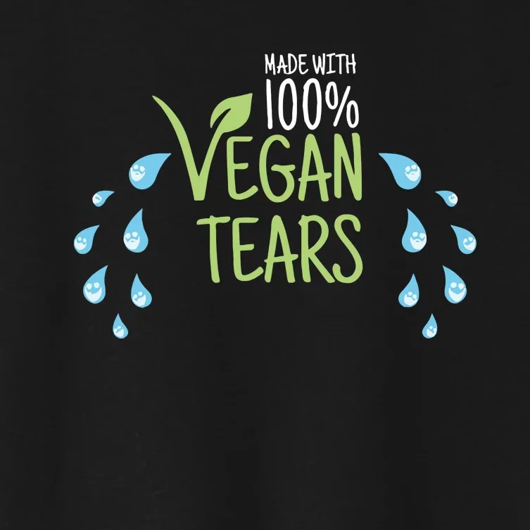 Papaswolio Made With 100% Vegan Tears Women's Crop Top Tee