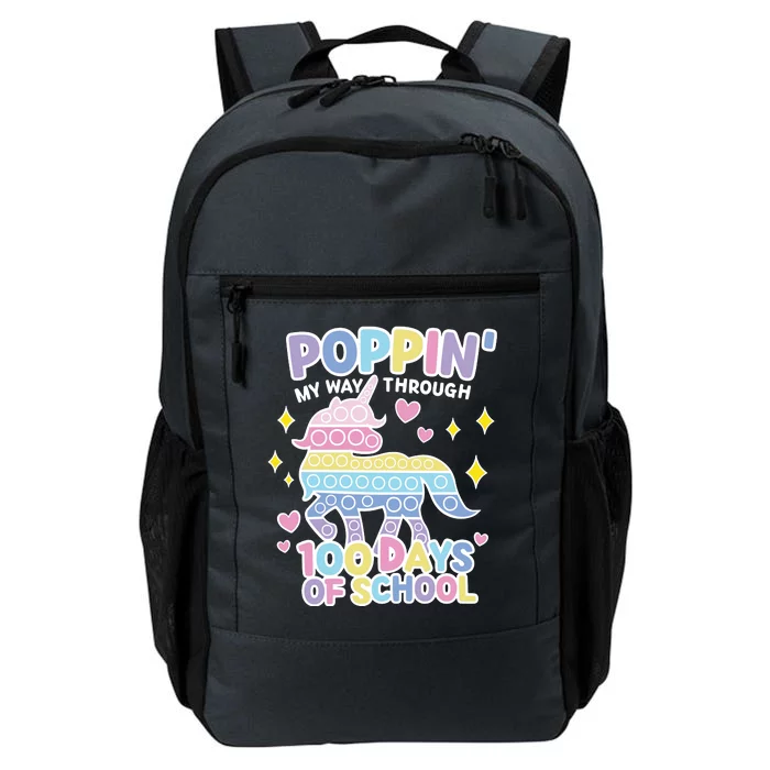 Poppin' My Way Through 100 Days Of School Rainbow Unicorn Fidget Toy Daily Commute Backpack