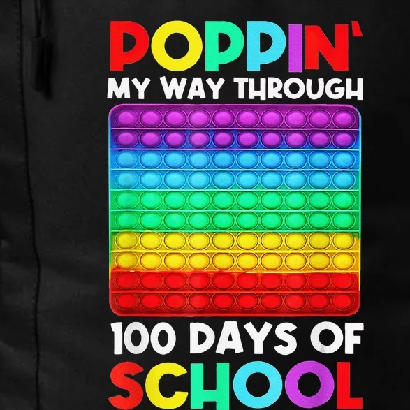 Poppin' My Way Through 100 Days Of School Happy 100th Day Daily Commute Backpack