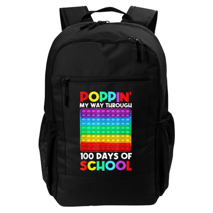 Poppin' My Way Through 100 Days Of School Happy 100th Day Daily Commute Backpack