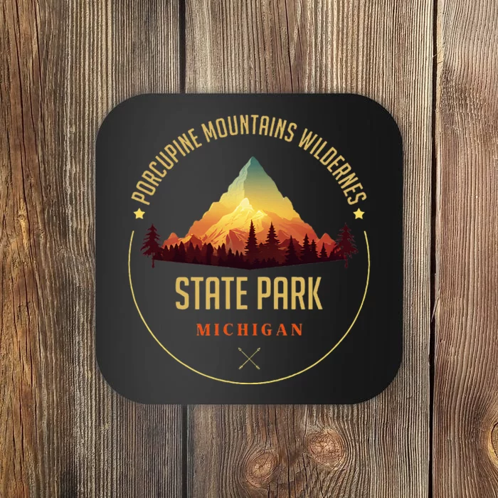 Porcupine Mountains Wilderness State Park Souvenir Coaster