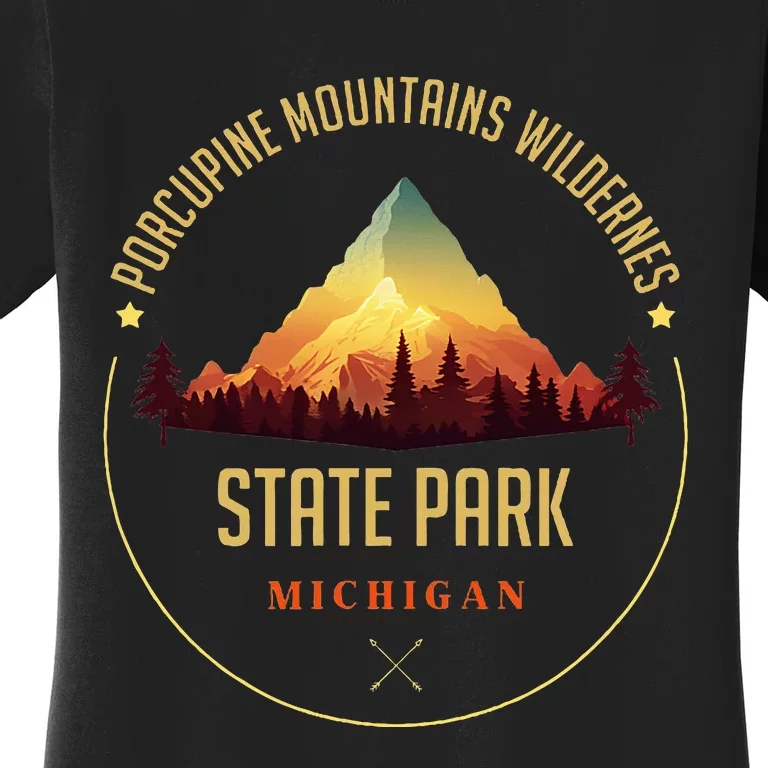 Porcupine Mountains Wilderness State Park Souvenir Women's T-Shirt