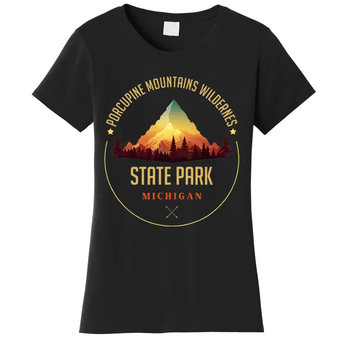 Porcupine Mountains Wilderness State Park Souvenir Women's T-Shirt