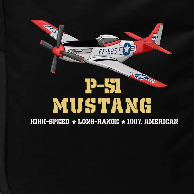 P51 Mustang World War Ii Fighter Bomber Impact Tech Backpack