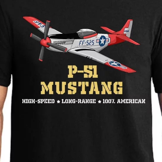 P51 Mustang World War Ii Fighter Bomber Pajama Set