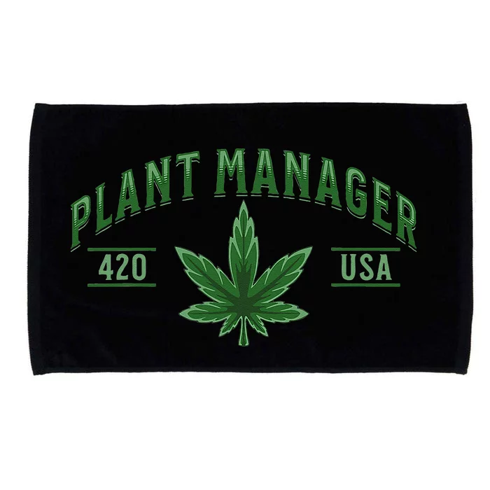 Plant Manager Weed Leaf Cannabis Marijuana Stoner 420 USA Microfiber Hand Towel