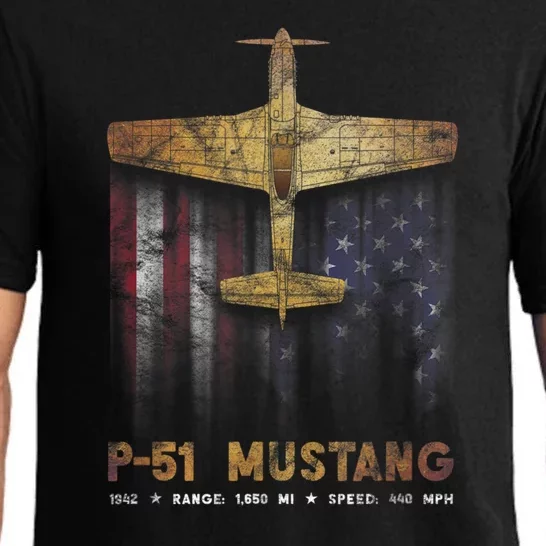 P51 Mustang WWII Fighter Plane Pajama Set