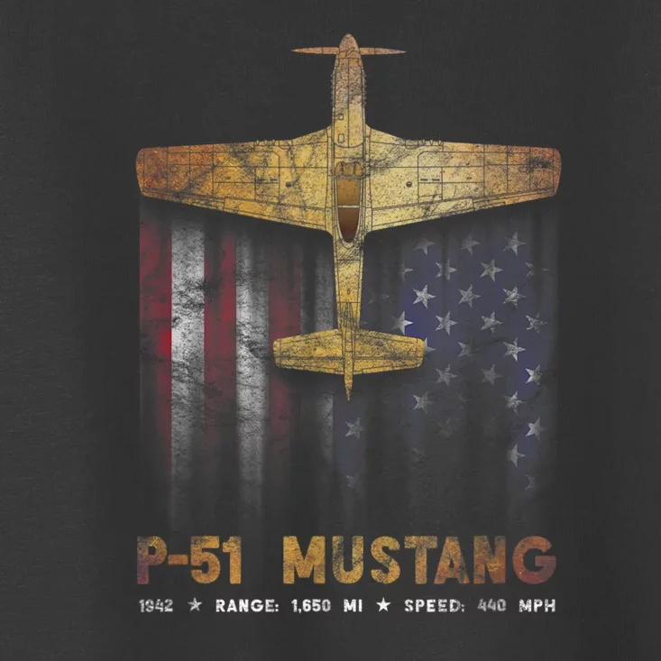 P51 Mustang WWII Fighter Plane Toddler T-Shirt