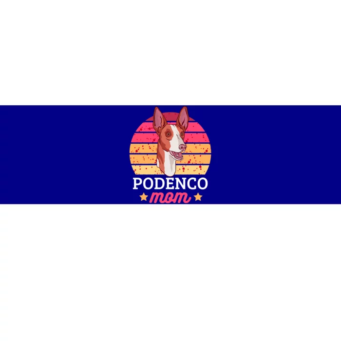 Podenco Mom With A Dog Funny Gift Bumper Sticker