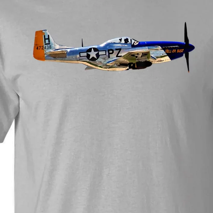 P51 Mustang WWII Fighter Plane US Military Aviation History Tall T-Shirt