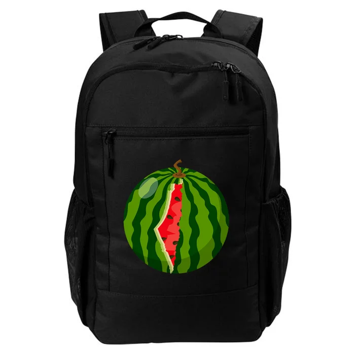 Palestine Map Watermelon Arabic Calligraphy Daily Commute Backpack