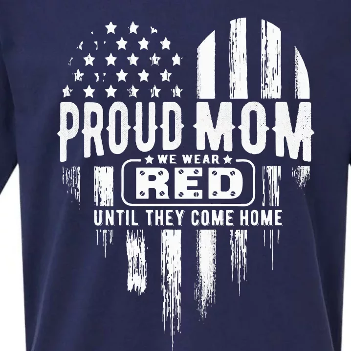 Proud Mom We Wear Red Friday Military Sueded Cloud Jersey T-Shirt