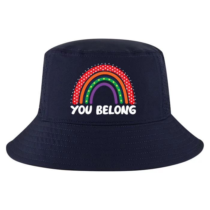 Pride Month You Belong Lgbt Rainbow Flag Gift Cool Comfort Performance Bucket Hat