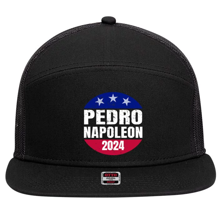 Pedro Napoleon 2024 Election Vote Funny 7 Panel Mesh Trucker Snapback Hat