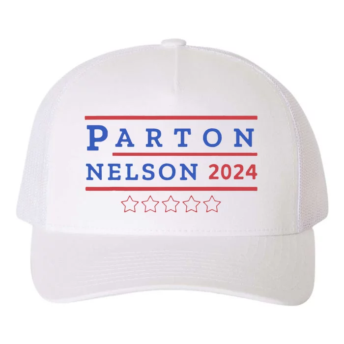 Parton & Nelson 2024 Election Funny Yupoong Adult 5-Panel Trucker Hat