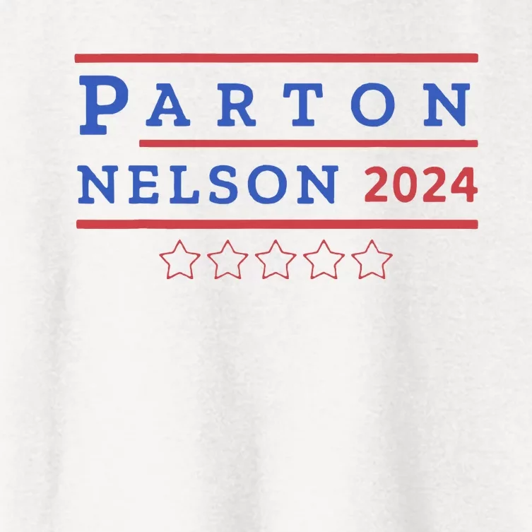 Parton & Nelson 2024 Election Funny Women's Crop Top Tee