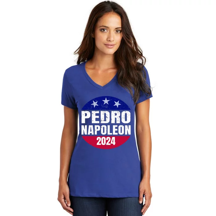 Pedro Napoleon 2024 Election Vote Funny Women's V-Neck T-Shirt