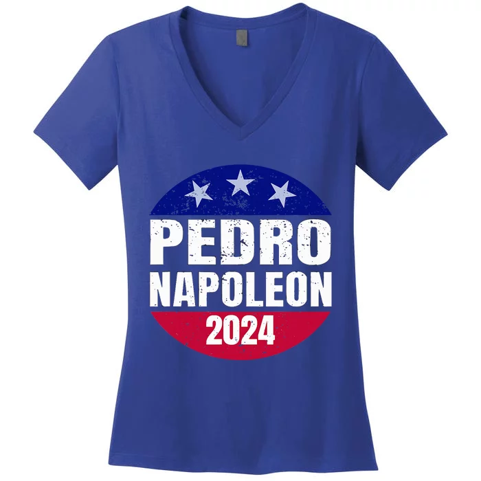 Pedro Napoleon 2024 Election Vote Funny Women's V-Neck T-Shirt