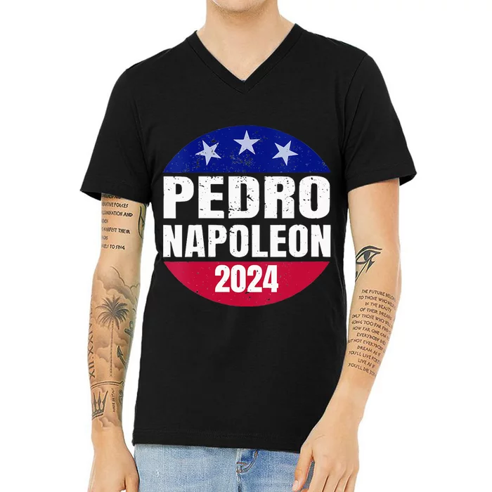 Pedro Napoleon 2024 Election Vote Funny V-Neck T-Shirt