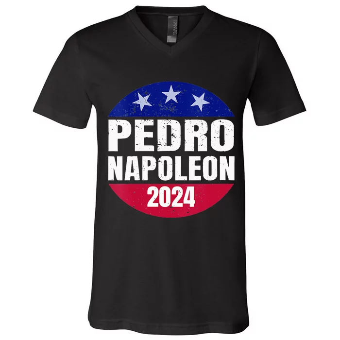 Pedro Napoleon 2024 Election Vote Funny V-Neck T-Shirt