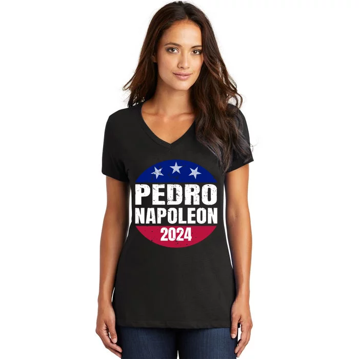 Pedro Napoleon 2024 Election Vote Funny Women's V-Neck T-Shirt