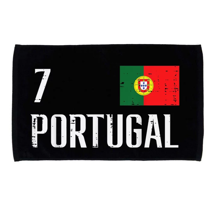 Portugal Number 7 Portuguese Soccer   Boys Microfiber Hand Towel