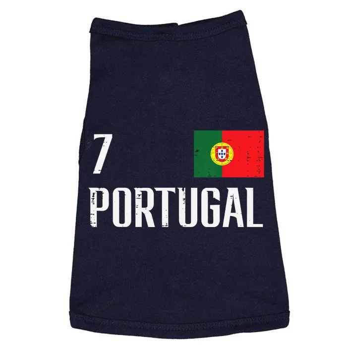 Portugal Number 7 Portuguese Soccer Doggie Tank