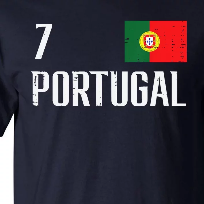 Portugal Number 7 Portuguese Soccer Tall T-Shirt