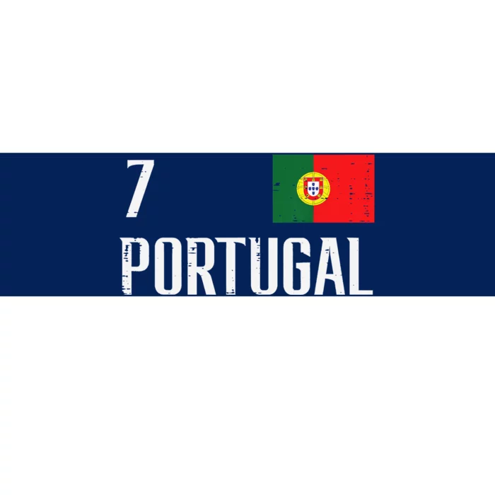 Portugal Number 7 Portuguese Soccer Bumper Sticker