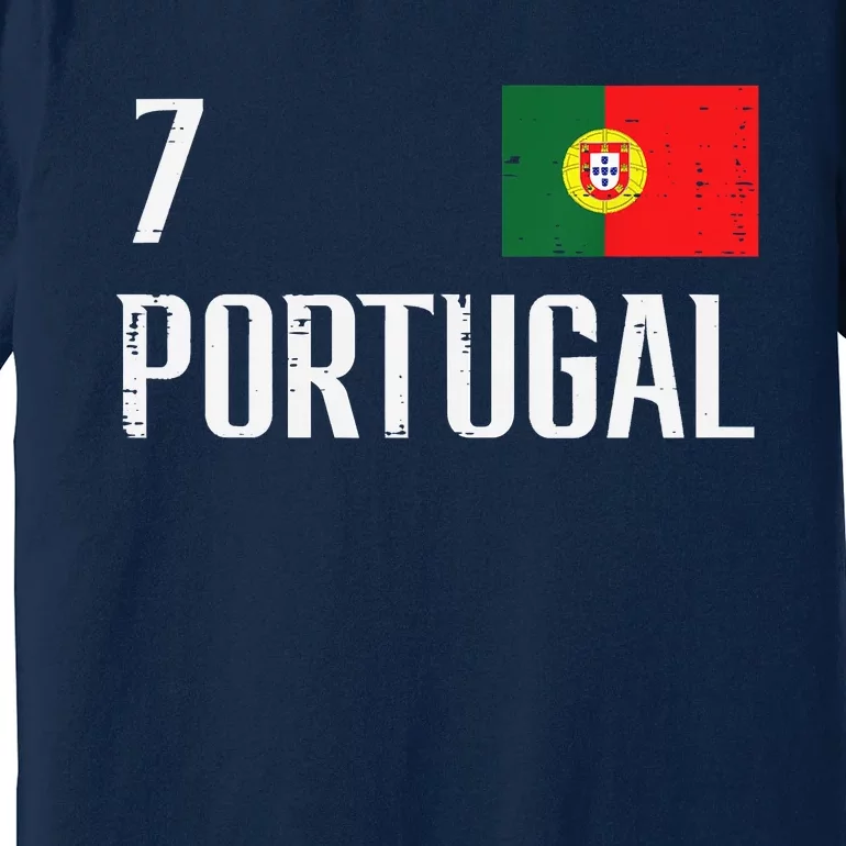 Portugal Number 7 Portuguese Soccer Premium T-Shirt