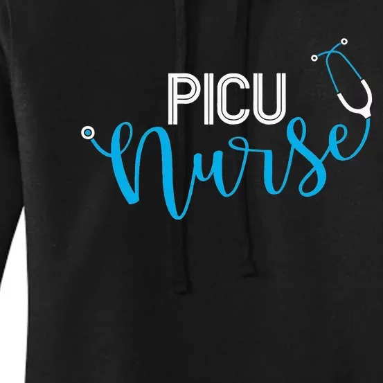 PICU Nurse Appreciation Pediatric Intensive Women's Pullover Hoodie