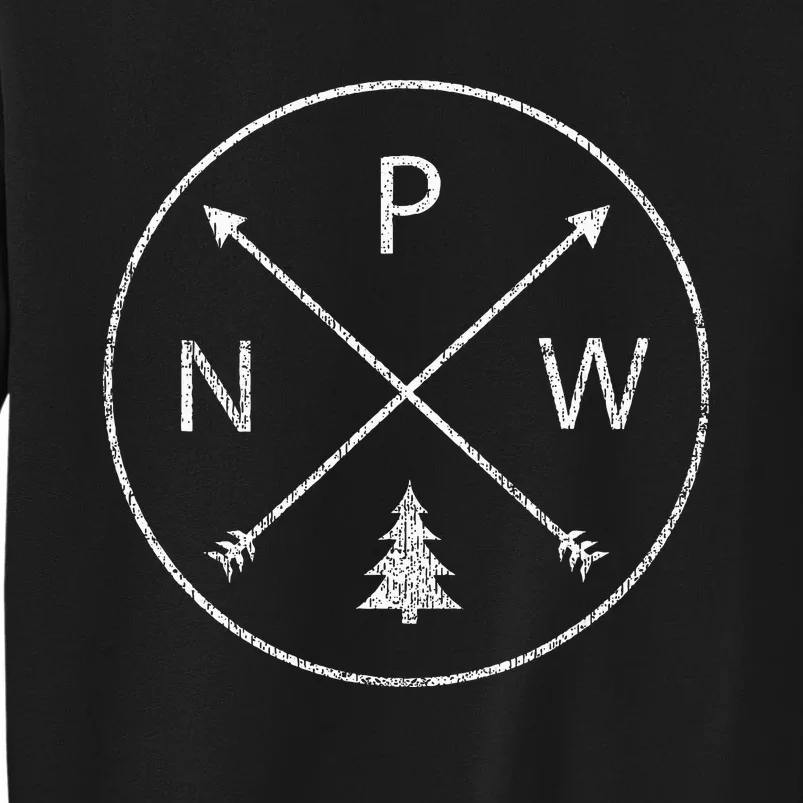 Pacific Northwest Apparel Arrows Pine Tree Pnw Tall Sweatshirt