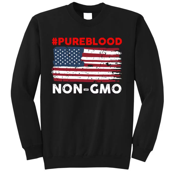 #Pureblood Nongmo American Flag Sweatshirt