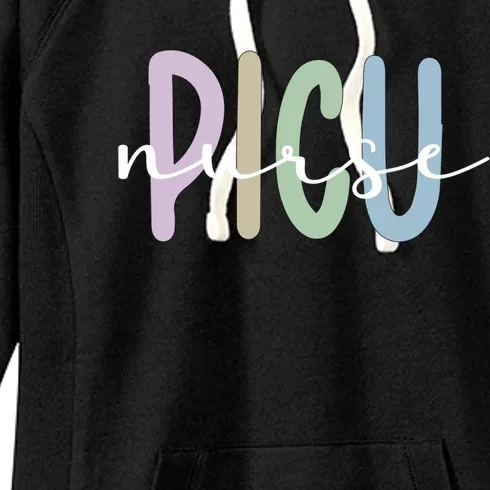 Picu Nurse Appreciation Pediatric Intensive Care Unit Funny Gift Women's Fleece Hoodie