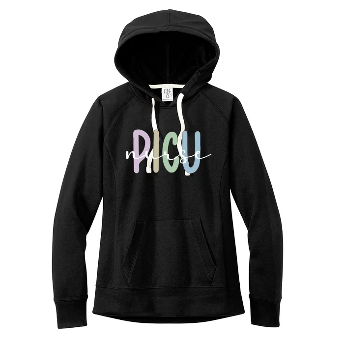 Picu Nurse Appreciation Pediatric Intensive Care Unit Funny Gift Women's Fleece Hoodie