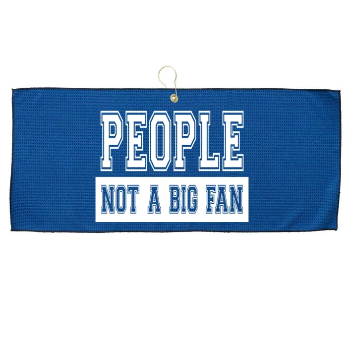 People Not A Big Fan Large Microfiber Waffle Golf Towel