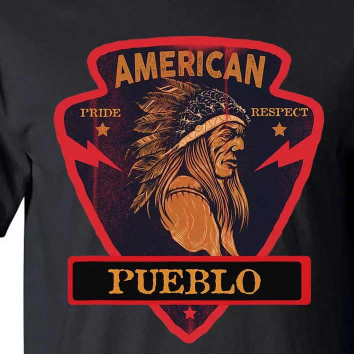 Pueblo Native American Indian Pride Respect Arrow Tall T-Shirt