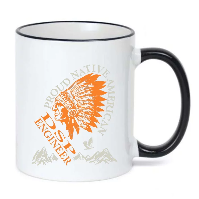 Proud Native American Job DSP Engineer Black Color Changing Mug